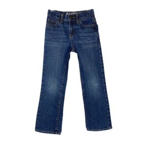 Jean Garçon Crazy 8 Taille 7, Coupe Loose, Taille Ajustable, 100% Coton Bleu